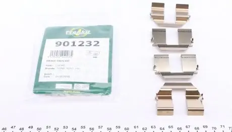 901232 Планка супорта (заднього) прижимна (к-кт) VW T4 90-03 (Lucas) (без датчика зносу колодок) FRENKIT підбір по vin на Brocar