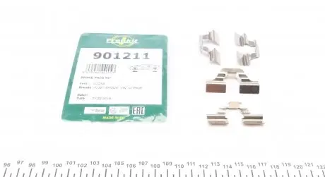 901211 Планка суппорта прижимная (к-кт) VW Golf IV 97-05 (Lucas) FRENKIT подбор по vin на Brocar