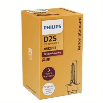85122C1 Автолампа Philips 85122C1 Xenarc Original D2S P32d-2 35 W прозрачная PHILIPS підбір по vin на Brocar