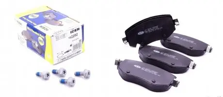 182292 Колодки тормозные (передние) Renault Megane IV 15- ICER підбір по vin на Brocar