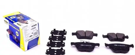 182098 Колодки гальмівні (задні) Skoda Kodiaq/SuperB/VW Touran/Passat B8 14-/Golf/Seat/Audi A3 12-/Q3 18- ICER підбір по vin на Brocar