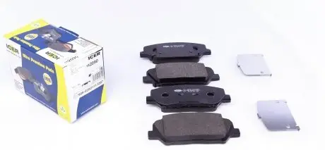 182090 Колодки гальмівні (передні) Hyundai i30 11-/Veloster 12-17/Kia Cee'd/Pro Cee'd 12-/Cerato 13- ICER підбір по vin на Brocar