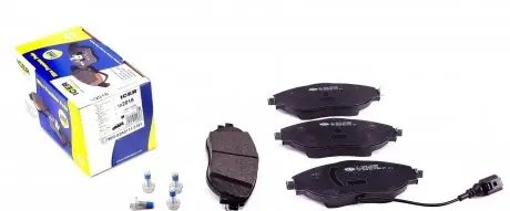 182018 Колодки гальмівні (передні) Audi Q3 18-/A3/Skoda Octavia/VW Passat B6-B8/Golf/Tiguan 12- (+датчик) ICER підбір по vin на Brocar