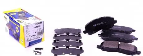 181806 Колодки тормозные (передние) Citroen C4/Peugeot 4008 12-/Mitsubishi Lancer/Outlander 03-/Jeep/Dodge ICER подбор по vin на Brocar
