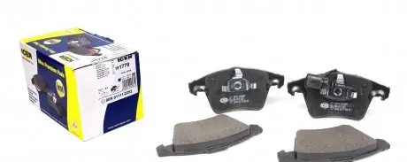181778 Колодки тормозные (передние) VW T5/Multivan V 03-15/Touareg 03-10 (+датчик) ICER подбор по vin на Brocar