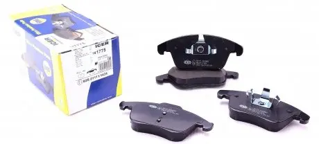 181775 Колодки гальмівні (передні) Ford Mondeo/Galaxy/S-Max/Volvo XC70/V70/S80 07-16/V60/S60/Land Rover 11 ICER підбір по vin на Brocar