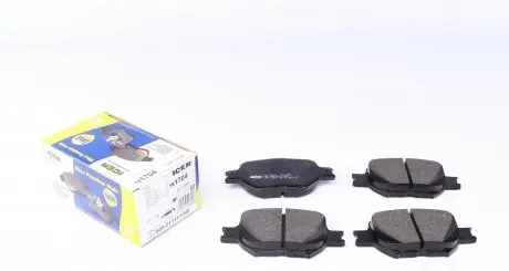 181704 Колодки гальмівні (передні) Toyota Corolla 01-07/Matrix 02-04/Celica 99-05 ICER підбір по vin на Brocar