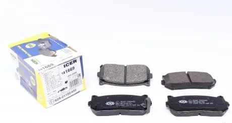 181669 Колодки тормозные (передние) Kia Cerato 01-04/Carens 00-/Clarus 96-/Sephia 93-97/Shuma 97-04 ICER подбор по vin на Brocar