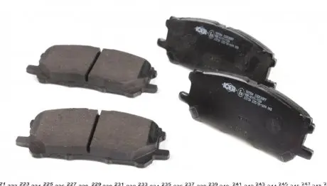 181584 Колодки гальмівні (передні) Toyota Highlander/Kluger 03-10/Lexus RX 03-08 ICER підбір по vin на Brocar