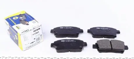 181583 Колодки гальмівні (передні) Toyota Corolla 01-08/Prius 03-09/Yaris 99-05 ICER підбір по vin на Brocar