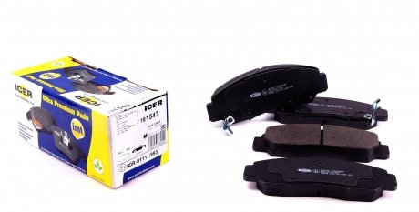 181543 Колодки гальмівні (передні) Honda Civic VIII/IX 06-/FR-V 04-/Accord VII/VIII 03- ICER підбір по vin на Brocar