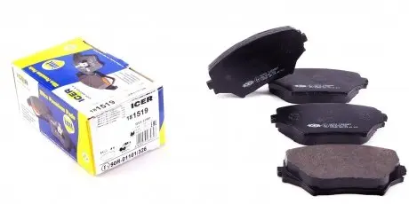 181519 Колодки тормозные (передние) Toyota Rav 4 II 00-05 ICER подбор по vin на Brocar