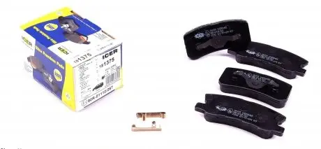 181375 Колодки тормозные (задние) Citroen C4/Peugeot 4008 12-/Dodge/Jeep/Mitsubishi Outlander 06-/Pajero 91 ICER подбор по vin на Brocar