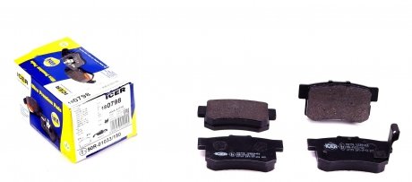 180798 Колодки тормозные (задние) Suzuki SX4/Swift 06-/Honda Accord 91-93/Civic 95-/Fiat Sedici 06-14 ICER подбор по vin на Brocar