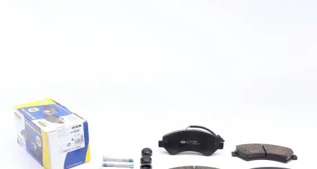 141836 Колодки тормозные (передние) Citroen Jumper/Fiat Ducato/Peugeot Boxer 06- R16 (+датчик) ICER подбор по vin на Brocar