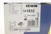 141832 Колодки гальмівні (передні) Iveco Daily III/IV/V/VI 99-/Line 14-/City&#039;s 14-16 ICER підбір по vin на Brocar