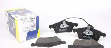 141320 Колодки тормозные (передние) VW T4 90-03 R15 (+датчик) ICER подбор по vin на Brocar