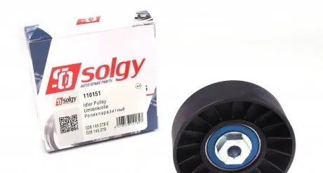 110151 Ролик генератора VW/Audi 1.9D/ VW T4 2.5TDI (натяжний) (78х25.2) SOLGY підбір по vin на Brocar