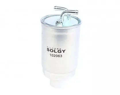 102063 Фильтр топливный VW LT 2.4D/T3 1.6D/TD -88/Golf II -87 (без подогр.) SOLGY подбор по vin на Brocar
