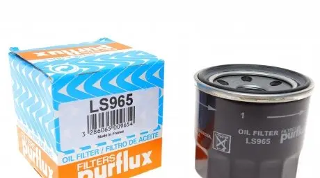 LS965 Фільтр масляний Renault Megane III 2.0CVT 09-/IV 1.6-1.8Tce 15- (h=70mm) PURFLUX підбір по vin на Brocar
