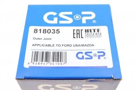 818035 ШРКШ (зовнішній) Mazda 626 V 2.0 98-02(28x23x149)(к-кт) GSP підбір по vin на Brocar