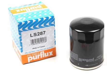 LS287 Фільтр масляний Mazda 626 II-V 1.8-2.0/Smart Forfour PURFLUX підбір по vin на Brocar