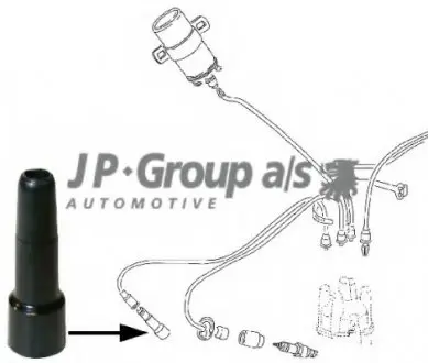 8191900106 Наконечник свечи зажигания JP GROUP подбор по vin на Brocar