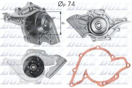 A175 Водяний насос AUDI 100 A6 V8 DOLZ підбір по vin на Brocar