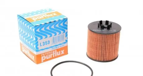 L353 Фільтр масляний VW 1.4FSI-1.6FSI 02- PURFLUX підбір по vin на Brocar