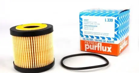 L339 Фільтр масляний VW/Seat/Skoda 1.2i 09- PURFLUX підбір по vin на Brocar