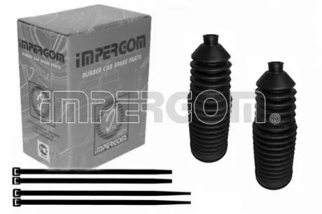 33425 Пыльник рейки рулевой Fiat Scudo/Peugeot Expert 96- (к-кт 2шт. + стяжки) IMPERGOM підбір по vin на Brocar