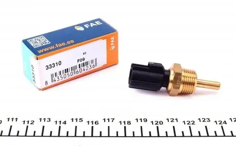 33310 Датчик температури охолоджуючої рідини Mitsubishi Colt/Outlander/Pagero IV 88- (3/8x19) чорний FAE підбір по vin на Brocar