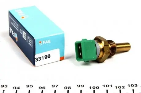 33190 Датчик температури охолоджуючої рідини Citroen Berlingo/Jumper 1.8/2.5D 94- (2 конт.) (зелений) FAE підбір по vin на Brocar