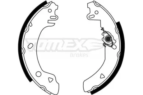 2322 Гальмівна колодка. TOMEX підбір по vin на Brocar
