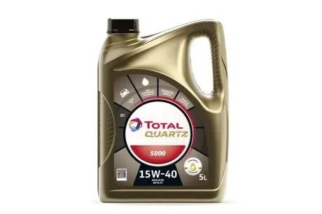 213677 Олива 15W40 Quartz 5000 (5L) TOTAL підбір по vin на Brocar