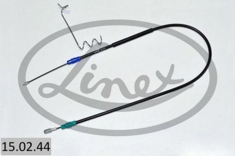 150244 Трос ручника (задний) (L) Ford Transit 06-14 (1343mm) LINEX підбір по vin на Brocar