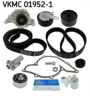 VKMC019521 К-т ГРМ (помпа+2ремня + 3ролика + натягувач + кронштейн) Passat 2.5TDI -05, AUDI A4/A6 SKF підбір по vin на Brocar