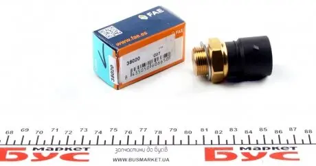 38020 Датчик увімкнення вентилятора Opel Omega B 2.0-3.0 V6 94-03 (3 конт.) (105-100/95-90°C) FAE підбір по vin на Brocar