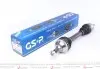299019 Піввісь Citroen Berlingo/Peugeot Partner 1.6 HDi 08- (L) (25x24x620x29T) (+ABS) GSP підбір по vin на Brocar