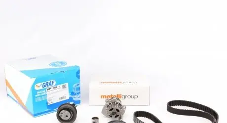 KP10891 Комплект ГРМ з помпою води GRAF підбір по vin на Brocar