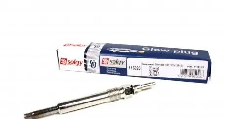 116026 Свічка розжарювання MB OM604-606 (11.5V) (M12x1.25/4.5s) SOLGY підбір по vin на Brocar