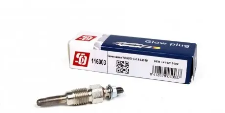 116003 Свічка розжарювання VW/Audi 1.3-1.9-2.4D/TD (11V) SOLGY підбір по vin на Brocar