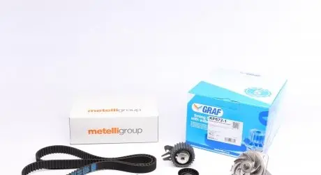 KP6721 Комплект ГРМ з помпою води GRAF підбір по vin на Brocar