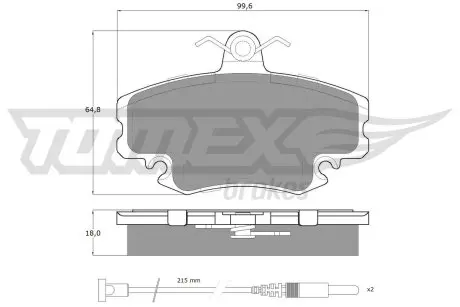 1178 Тормозные колодки дисковые TOMEX подбор по vin на Brocar