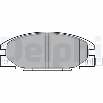 LP629 Тормозные колодки дисковые DELPHI підбір по vin на Brocar