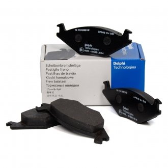 LP505 Тормозные колодки передн. Golf II, Polo -90Seat Ibiza,Cordoba(17,3mm) DELPHI подбор по vin на Brocar