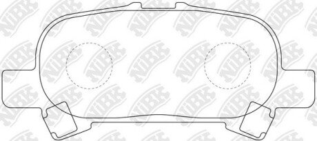 PN0427 Колодки гальмівні дискові NiBK підбір по vin на Brocar
