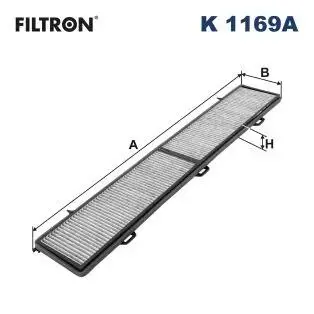 K1169A Фільтр салону FILTRON підбір по vin на Brocar