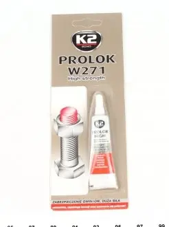 B151 Фіксатор різьби (червоний) 6 мл K2 підбір по vin на Brocar