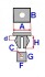 51458266814 Затискач E46E65E66E8 BMW підбір по vin на Brocar